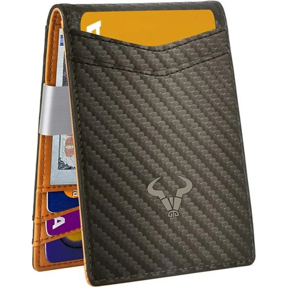 Slim Wallet Money Clip Front Pocket Wallet For Men 8 Cards